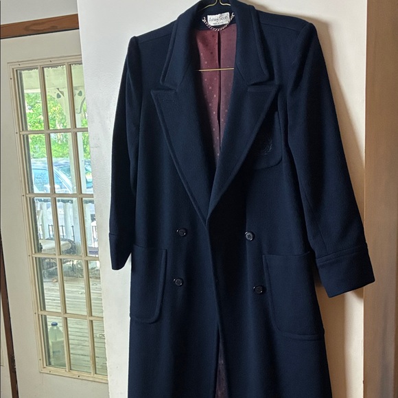 Classic Navy Double-Breasted Trench Coat - Picture 1 of 9